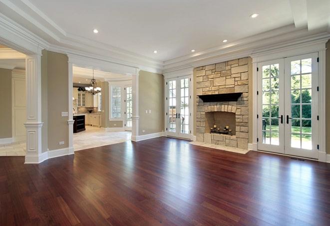 natural light streaming in over polished wood floor